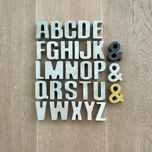 Lettres concrètes | Décoration personnalisée | Individuel | Accueil | Cadeaux pour la maison | Scandic | Gris | Ciment | "Sejero"