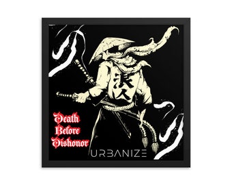 Death Before Dishonor Framed photo paper poster