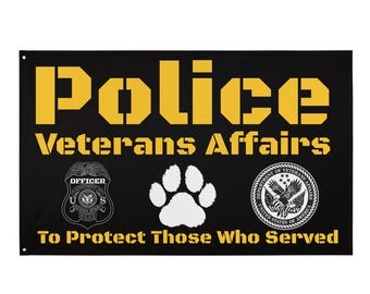 VETERAN AFFAIRS POLICE Flag
