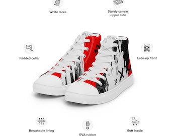 Power Life ShoesMen’s high top canvas shoes