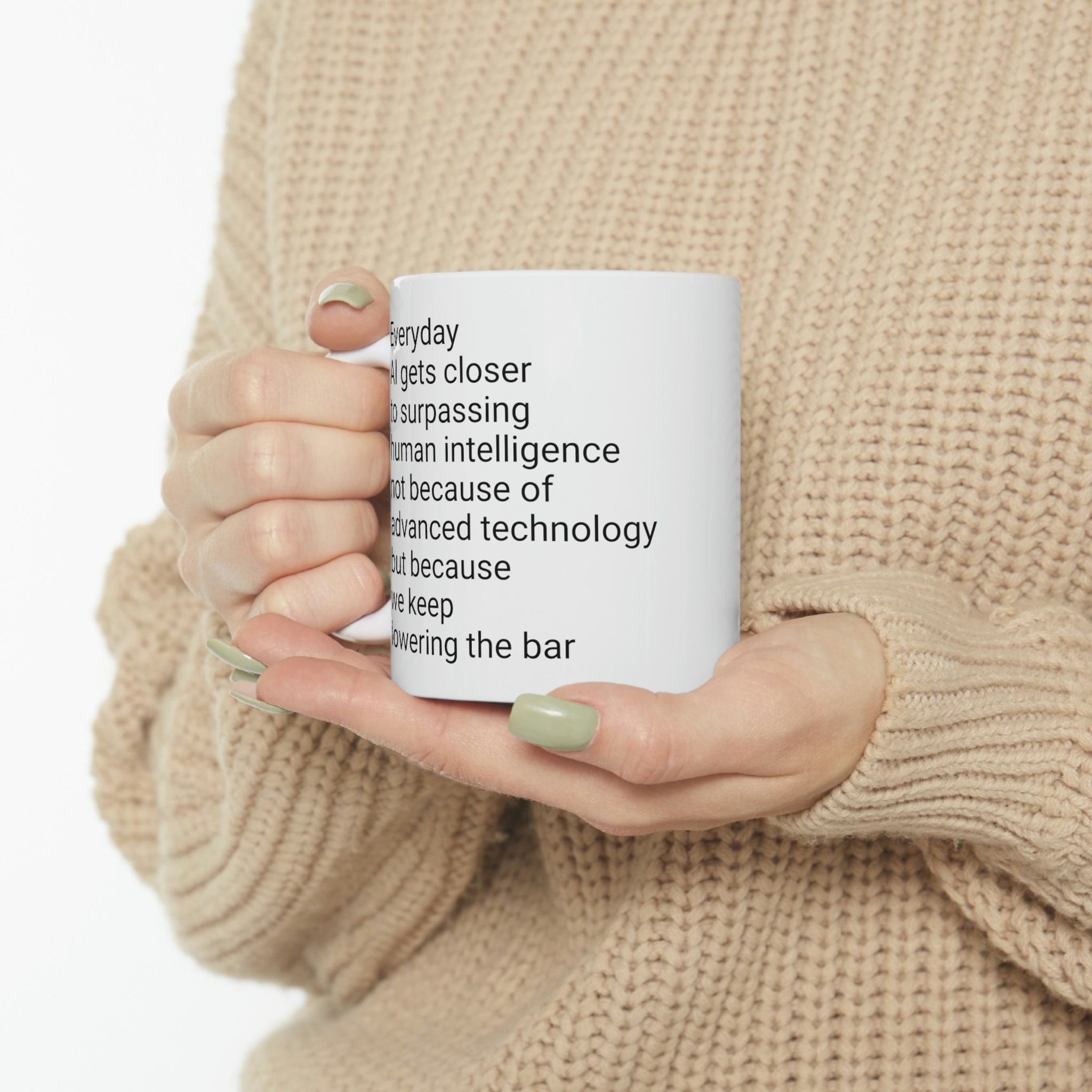 Ai surpassing human intelligence ceramic mug 11oz etsy