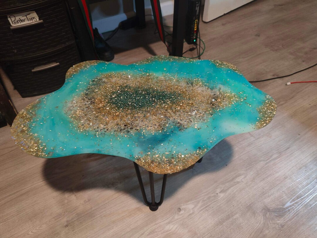 Custom Handmade Geode Table Etsy