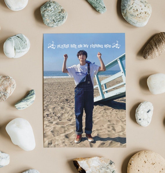 BTS Jin Super Tuna Postcard Kim Seokjin Lyrics Fishing Beach