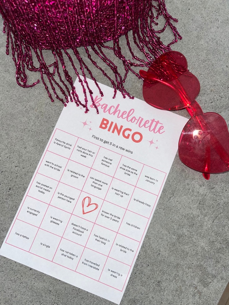 Bachelorette Bingo, Downloadable, Easy Print at Home - Etsy