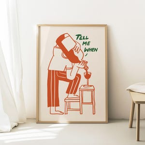 Funny Wine Art Print, Kitchen Bar Decor (Digital Download)