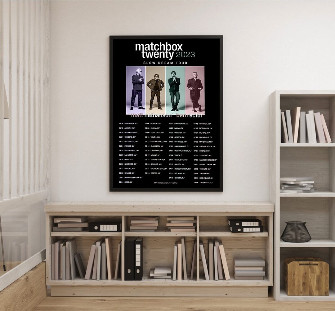 Matchbox Twenty Tour 2023 Poster, Music Band Tour, Gift Fans Etsy
