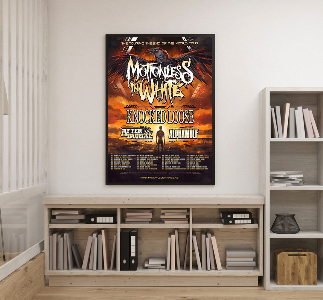 Motionless in White the Touring End of World Tour 2023 Poster Etsy