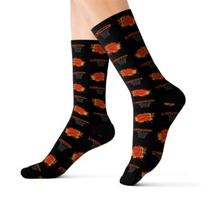 Basketball Socks, Basketball Team Gift, Gift for Him, Coach Gift, Sporty Party Favor Idea, Men&#39;s Accessories, Gift for Sports Lover