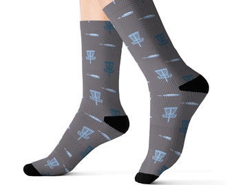 Disc Golf Socks, Gift for Disc Golf Player, Tournament Gift, Novelty Socks for Men and Women, Birthday Gift for Friend, Frisbee Golf Socks