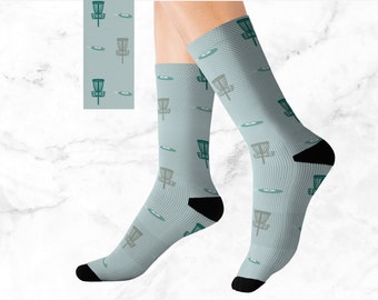 Disc Golf Socks, Gift for Disc Golf Player, Tournament Gift, Novelty Socks for Men and Women, Birthday Gift for Friend, Frisbee Golf Socks