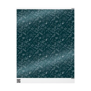 Math Teacher Gift Wrap, Back to School Gift, Algebra Wrapping Paper, Math Themed Gift Wrap, STEM Gifts, Student Gift Wrap, Nerdy Gifts image 6