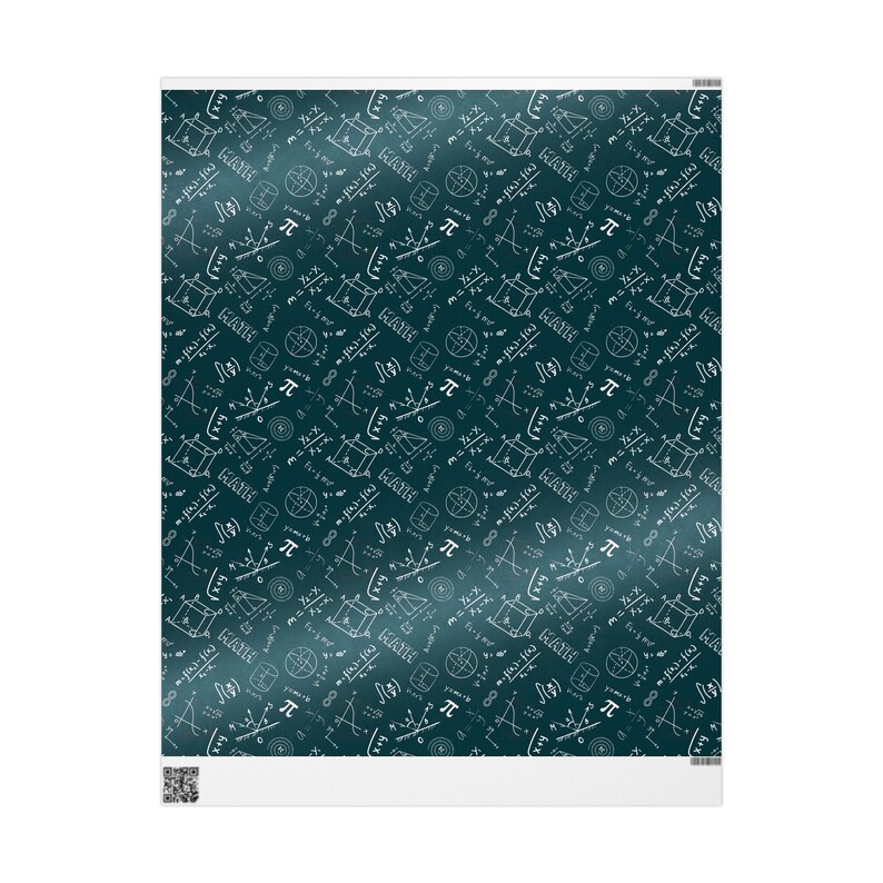 Math Teacher Gift Wrap, Back to School Gift, Algebra Wrapping Paper, Math Themed Gift Wrap, STEM Gifts, Student Gift Wrap, Nerdy Gifts image 6
