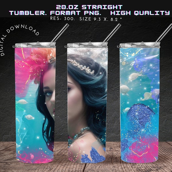 Katy Perry , mermaid ,Tumbler Wrap design  20oz. Digital Download PNG