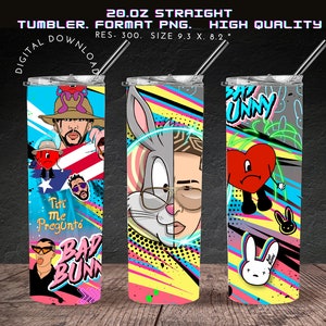 NEW Custom Straw Topper fashion PR Sport Bad Bunny Stitch and more
