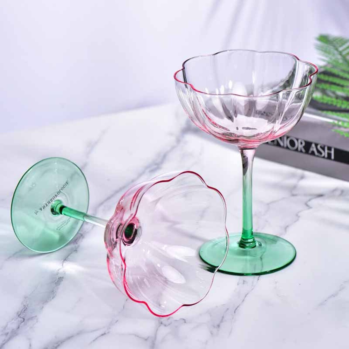 Flower Champagne Glasses (Set of 2)