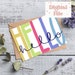 Hello Printable Card - Etsy