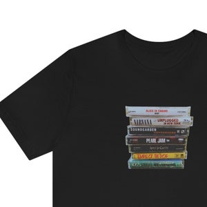 Vintage Cassette Tape Shirt Gift For Old School Music Lovers, 90s Rock Cassette Shirt, Unisex Jersey Short Sleeve Tee