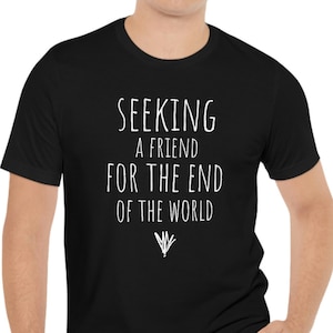 Seeking a Friend for the End of the World, Autograph, Chris Cornell Song, Lyrics, Music Lover,  Short Sleeve Tee