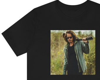 Guitar Man, Chris Cornell, camiseta de concierto, firma, camiseta de manga corta de jersey unisex