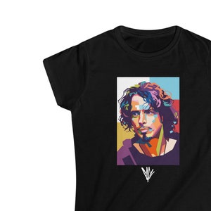Music Man, Chris Cornell Shirt, Womens Tee, Graphic Art Tee, Concert Tee