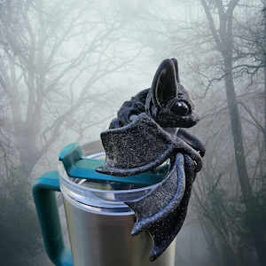 Halloween Bat Straw Topper * Stanley or Brumate 30 oz / 40oz Straw Topper * Fits 10mm or 12mm Straws * Halloween Straw Topper
