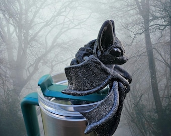 Halloween Bat Straw Topper * Stanley or Brumate 30 oz / 40oz Straw Topper * Fits 10mm or 12mm Straws * Halloween Straw Topper