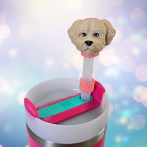 Doodle Dog * Dog Straw Topper * 10mm Straw Topper * 3D Printed * Gift *