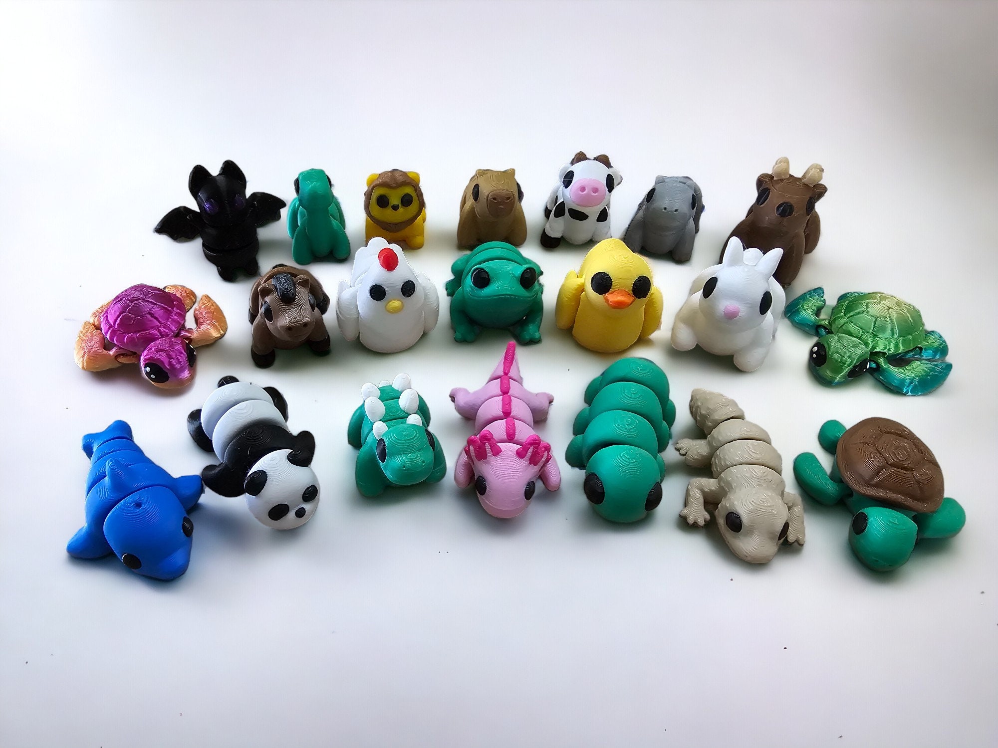 3d Printed Articulated Toys Flexi Fidget Animals 3D Printed 