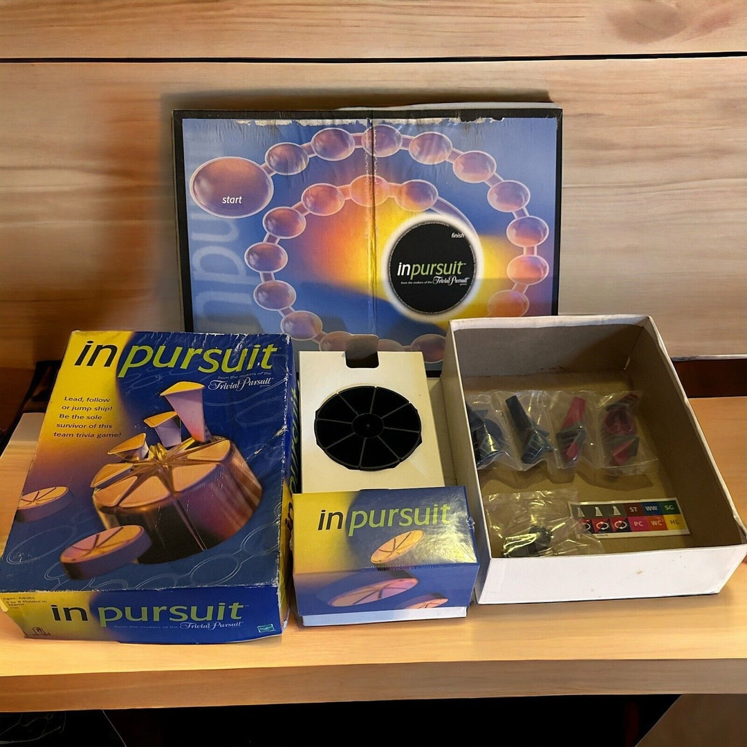 In Pursuit Trivia Game - 2001 Edition - by Makers of Trivial Pursuit - Etsy