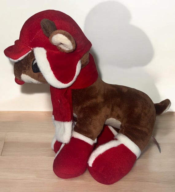 赤鼻のトナカイ「ルドルフ」クリスマスぬいぐるみ - Etsy 日本