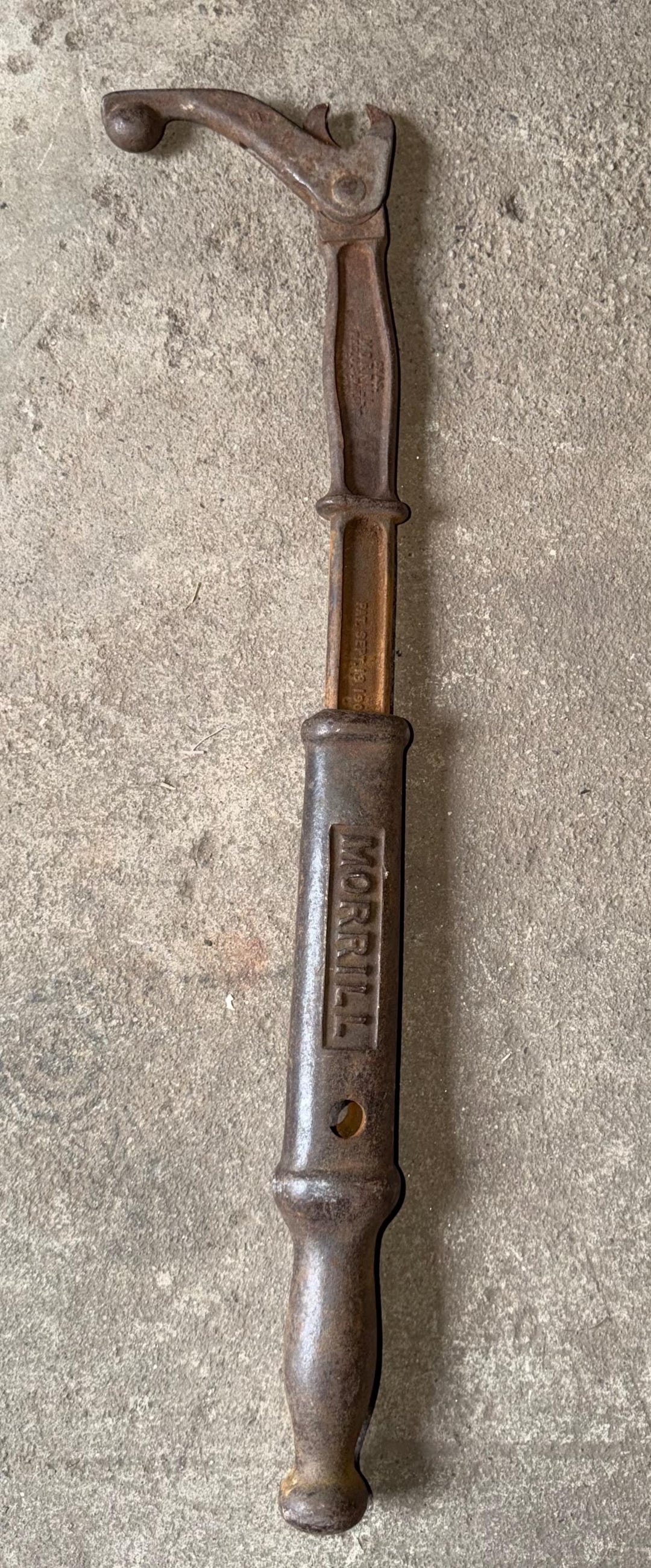 Morrill Hand Tools Antique MORRILL No. 1 Cast Iron Nail Puller Trade Mark Apex – Vintage ...
