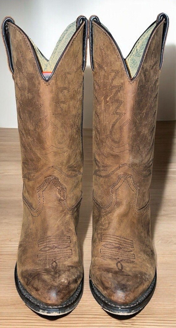 Durango Classic Womens Tan Full Grain Leather Western Boots  display picture 3