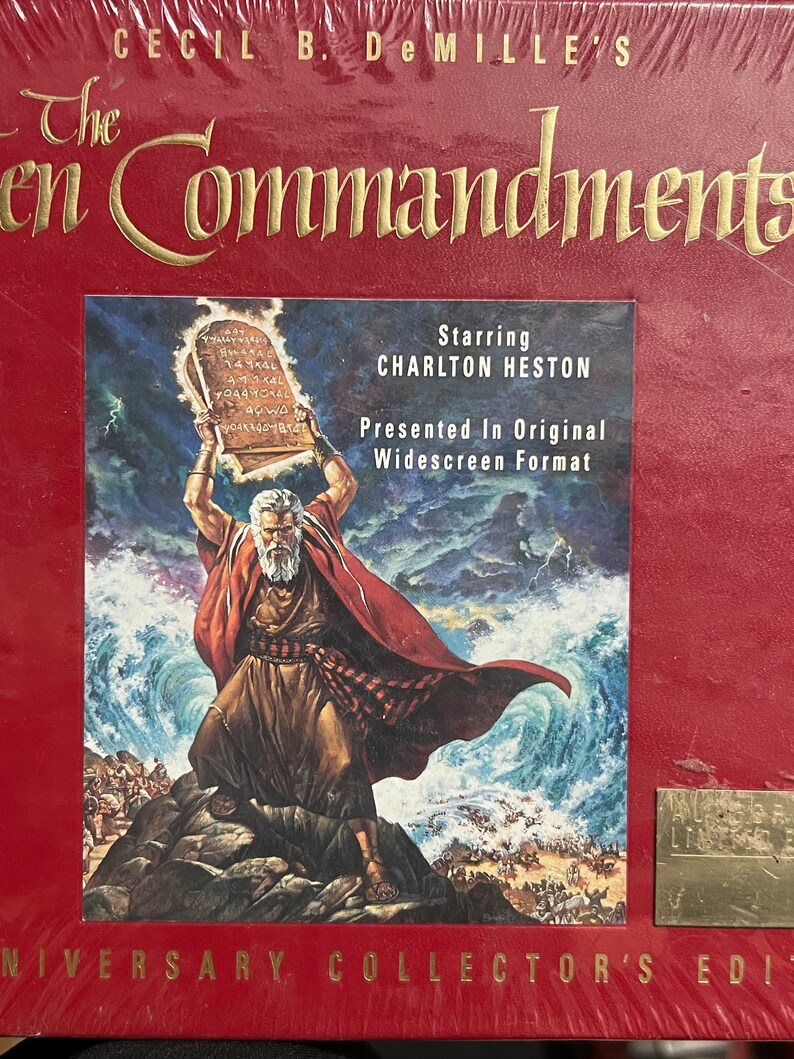 FACTORY SEALED the Ten Commandments VHS X2 Charlton Heston 40th ...