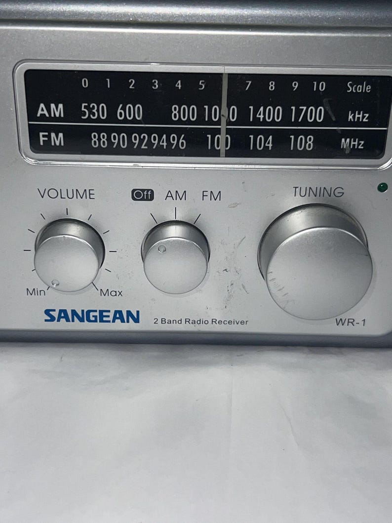 Sangean WR-1 AM/FM Tabletop Radio Clear Acrylic Case Exposed Design - Etsy