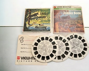 Vintage View Master Reels Jungle Book 1966 Three Reel Set