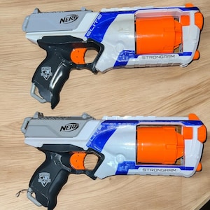 Nerf Strongarm Elite N-strike Blaster Gun Rotating Barrel