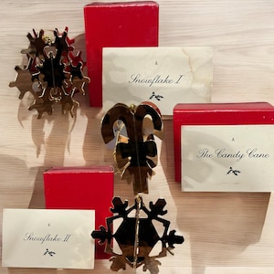Danbury Mint Gold Plated Christmas Ornaments