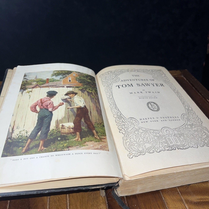 The Adventures of Tom Sawyer Mark Twain Illustrated Worth Brehm Harper ...