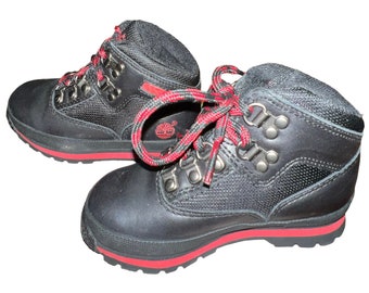 Timberland For Toddlers Size 8M. Black And Red.