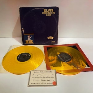 Vintage 1978 Vinyl LP Record Set Elvis Presley Elvis Commemorative