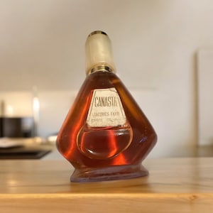 Mini Vintage Jacques Fath Canasta Eau de Cologne, Splash Bottle - Rare Fragrance from 1950s Paris France