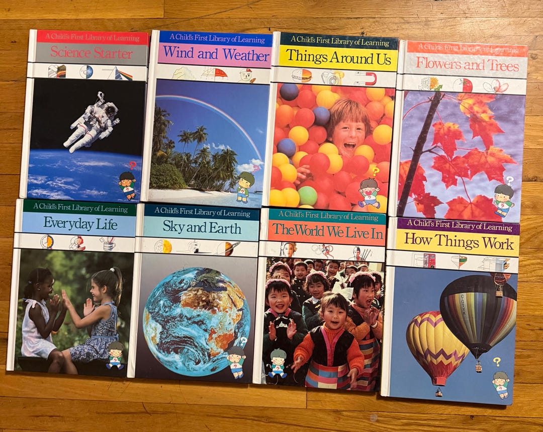 Time-life's A Child's First Library of Learning Hardcover Books. - Etsy