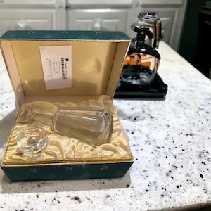 Vintage Baccarat Harcourt Talleyrand Clear Cut Crystal Liquor Spirits Barware Decanter with box
