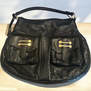 Ralph Lauren Black Hobo Handbag - Etsy