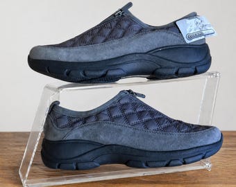 Lands’ End Thermolite Slip-On Shoes Women’s Size 9B Gray Quilted Comfort Shoes Lightweight Winter Casual Mules