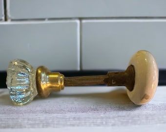 Glass/porcelain door knobs 1950s