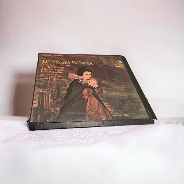 PRISTINE Montserrat Caballe Lucrezia Borgia LP, 60s Vintage Vinyl Record Album