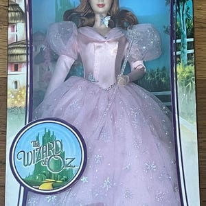 Glinda the Good Witch Barbie Doll from The Wizard of Oz Collection, released in 2006 by Mattel under the Pink Label (SKU: K8684).