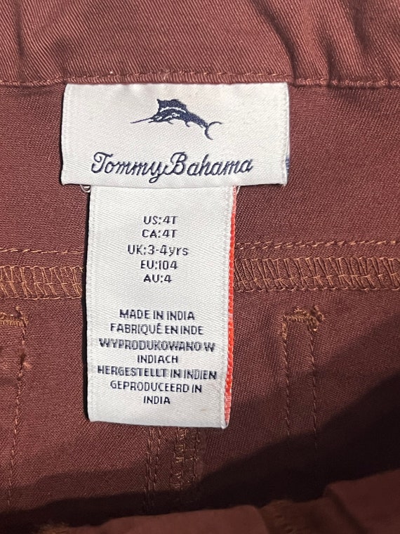 New Tommy Bahama Boys Brown Pants Size 4T - image 3