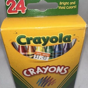 Crayola Crayons 24 Pack Binney & Smith With Dandelion New Vintage 2002